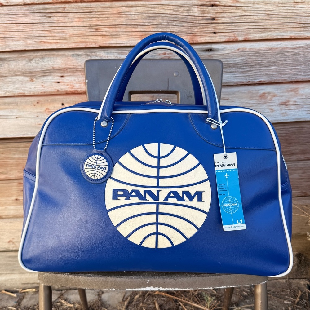 Vintage Pan-Am weekender Travel Bag